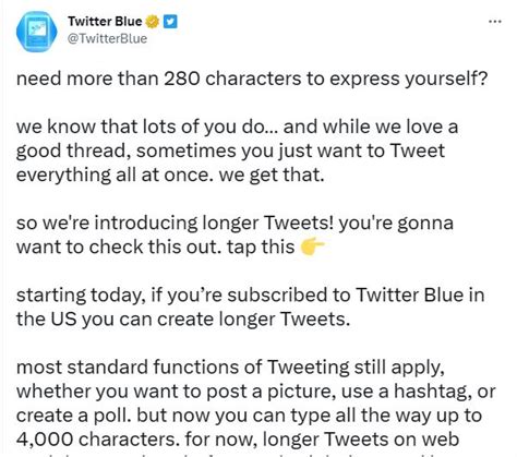 How to get 4000 character tweets?