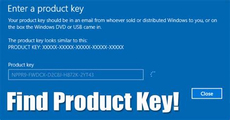 How to get Windows 10 product key?