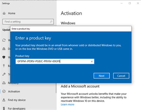 How to get Windows key?