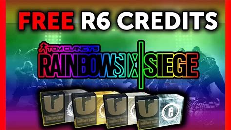 How to get free R6 credits?