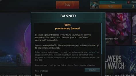 How to get perma banned in league?