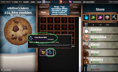 How to get the true neverclick achievement in Cookie Clicker?