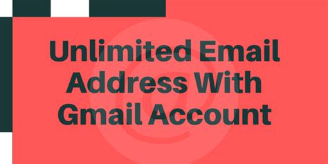 How to get unlimited email addresses?