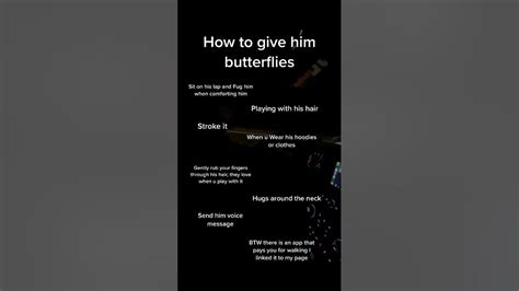 How to give a guy butterflies innocently?
