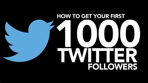 How to grow to 1,000 followers on Twitter?