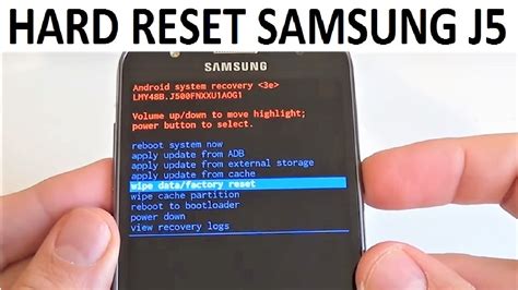 How to hard reset Samsung?