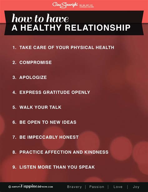 How to have a happy relationship?