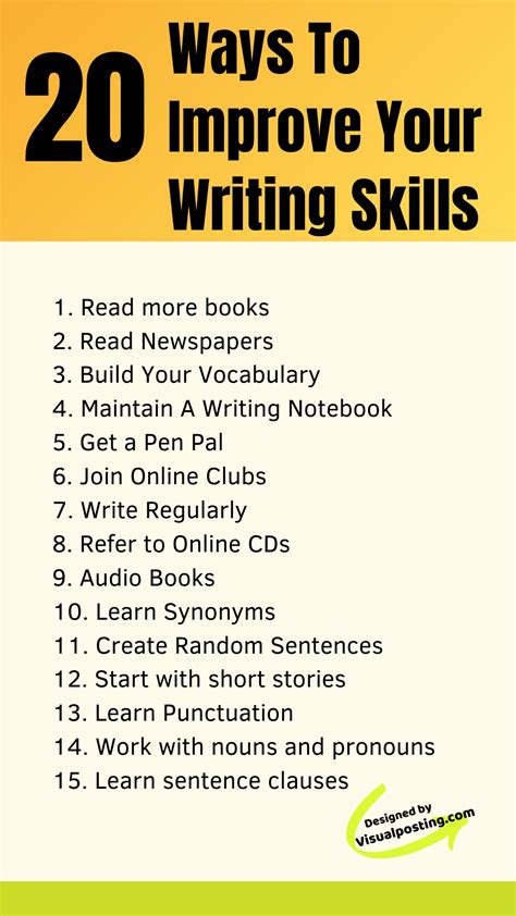How to improve writing skills?