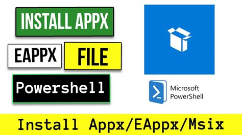How to install APPX file in Windows 10 without store?