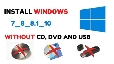 How to install Windows without CD or USB?