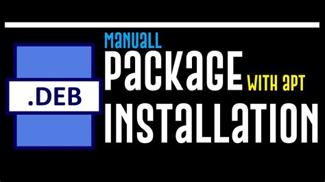 How to install apt package manually?