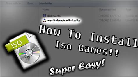 How to install iso games?