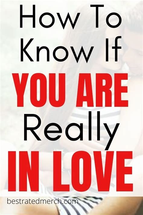 How to know if you're in love?
