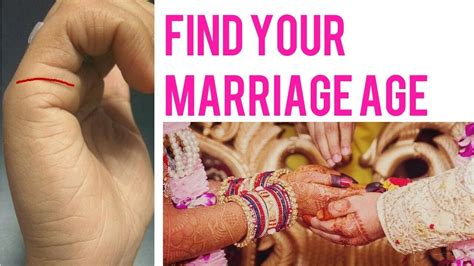 How to know marriage age by hand?