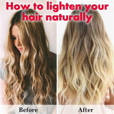 How to lighten hair naturally?