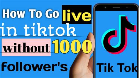 How to live in TikTok without 1,000 followers?