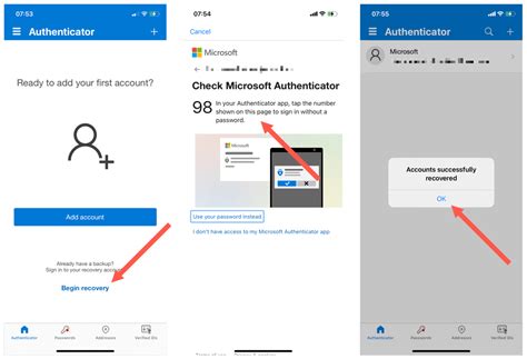 How to login to Microsoft Authenticator app on new phone without backup?