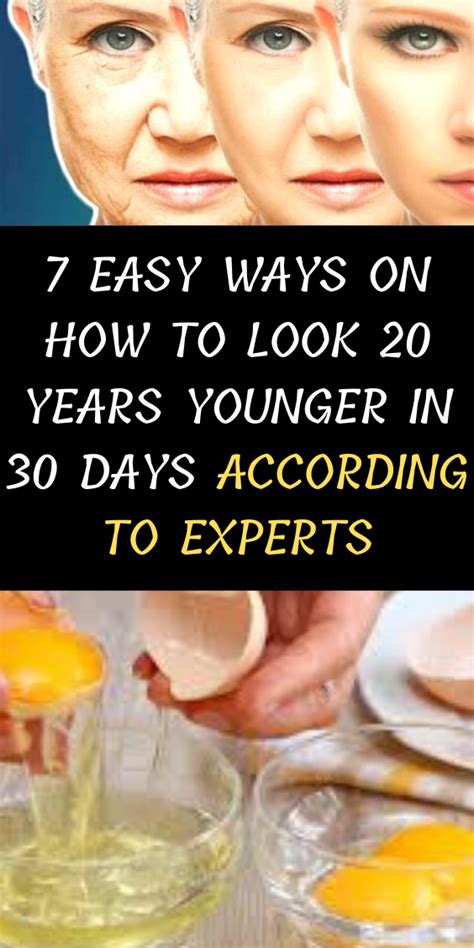 How to look 20 at 30?