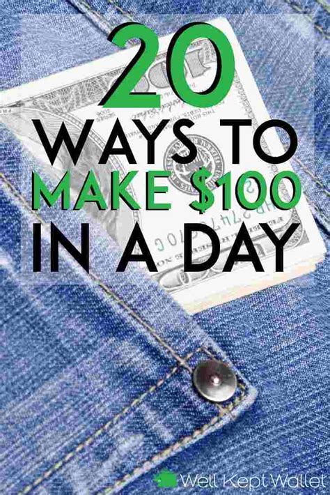 How to make $100 in a day?