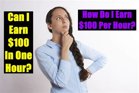 How to make $100 per hour?