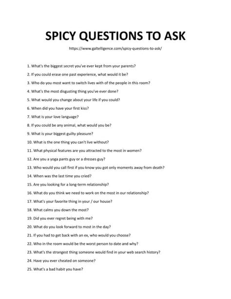How to make 21 questions spicy?