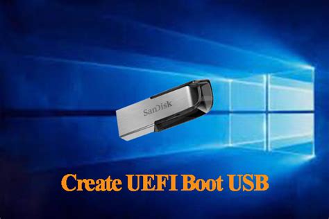 How to make USB UEFI bootable?