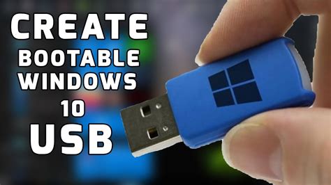 How to make USB as bootable Windows 10?