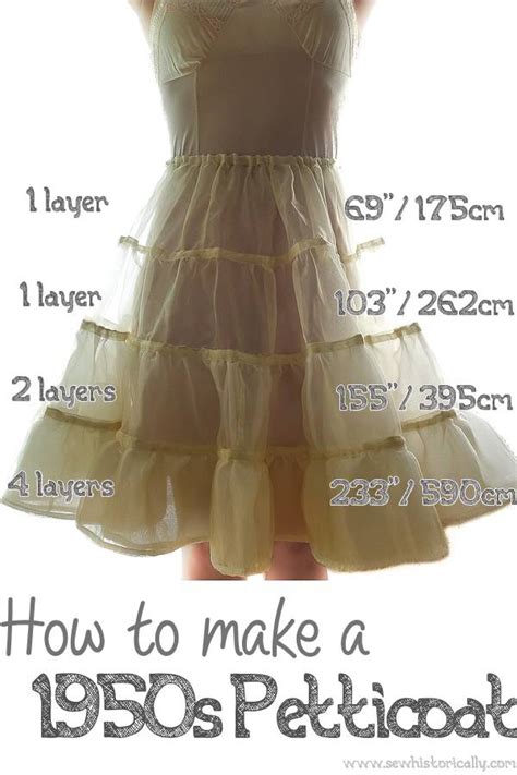 How to make a 50s style petticoat?