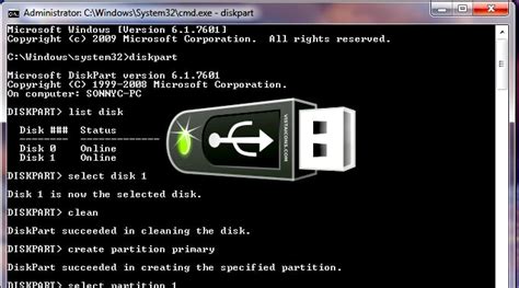 How to make a bootable USB using CMD?