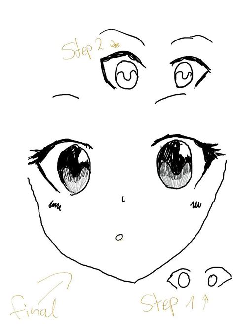 How to make a cute anime eyes?