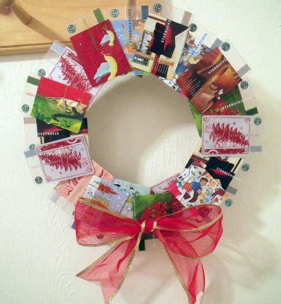 How to make a gift card wreath?