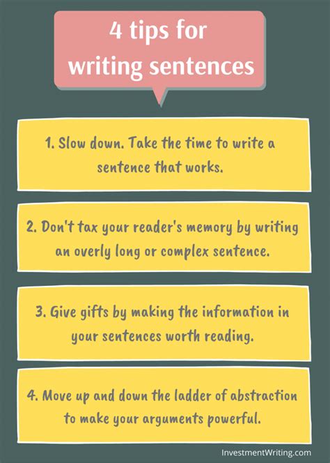 How to make a good sentence?