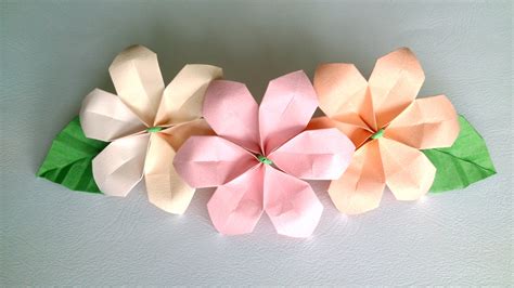 How to make a origami flower a4?