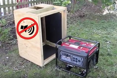 How to make a silencer box for a generator?