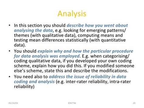 How to make an analysis?