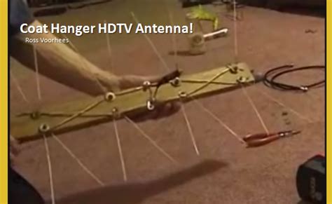 How to make an antenna for TV with coat hanger?