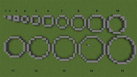 How to make circles in Minecraft?