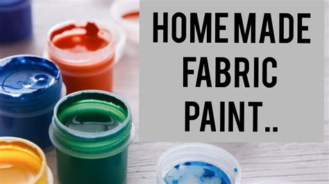 How to make fabric paint?