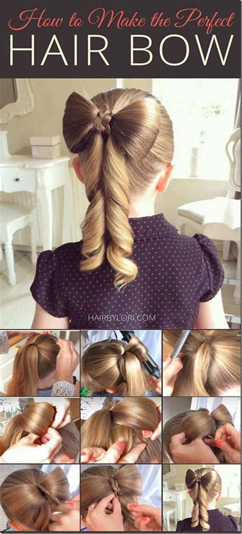 How to make hair for school girl?