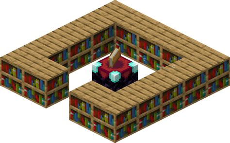 How to make level 30 enchantment table with 15 bookshelves?