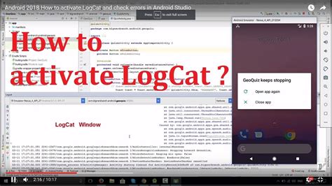 How to open Android Studio logcat?