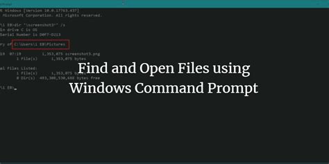 How to open file in cmd?
