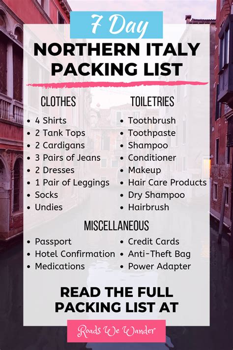 How to pack for 12 days in Italy?