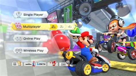 How to play Mario Kart 8 multiplayer with one switch?
