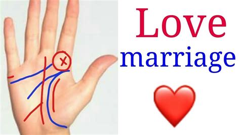 How to predict love marriage from hand?