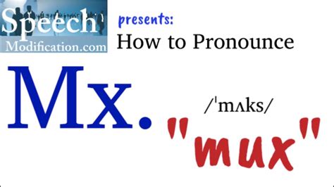 How to pronounce Mx?