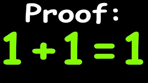 How to prove 1x1 1?