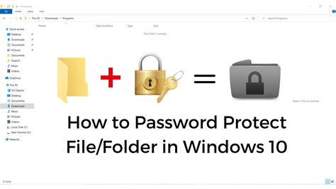 How to put a password on a folder Windows 10 with software free?