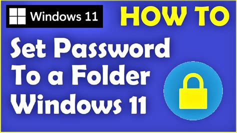 How to put a password on a folder Windows 11 without software?