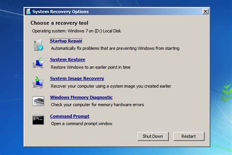 How to recover Windows 7 from BIOS?